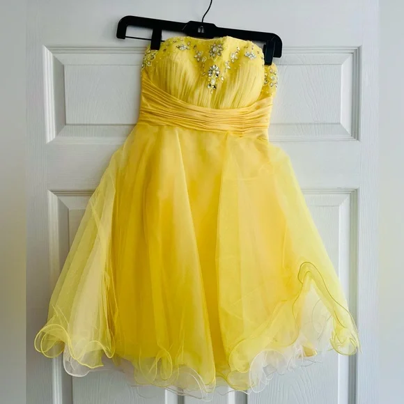 Dresses | Yellow Mini Prom Dress | Poshmark Dresses | Yellow Mini Prom Dress | Poshmark